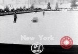 Image of World Barrel Jumping Contest on ice Liberty New York USA, 1952, second 5 stock footage video 65675034662