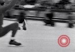 Image of World Barrel Jumping Contest on ice Liberty New York USA, 1952, second 17 stock footage video 65675034662