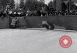 Image of World Barrel Jumping Contest on ice Liberty New York USA, 1952, second 19 stock footage video 65675034662