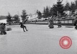 Image of World Barrel Jumping Contest on ice Liberty New York USA, 1952, second 21 stock footage video 65675034662