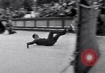 Image of World Barrel Jumping Contest on ice Liberty New York USA, 1952, second 22 stock footage video 65675034662