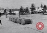 Image of World Barrel Jumping Contest on ice Liberty New York USA, 1952, second 25 stock footage video 65675034662