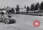 Image of World Barrel Jumping Contest on ice Liberty New York USA, 1952, second 27 stock footage video 65675034662
