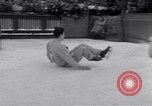 Image of World Barrel Jumping Contest on ice Liberty New York USA, 1952, second 30 stock footage video 65675034662