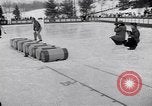 Image of World Barrel Jumping Contest on ice Liberty New York USA, 1952, second 33 stock footage video 65675034662