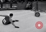 Image of World Barrel Jumping Contest on ice Liberty New York USA, 1952, second 38 stock footage video 65675034662