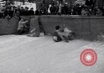 Image of World Barrel Jumping Contest on ice Liberty New York USA, 1952, second 40 stock footage video 65675034662
