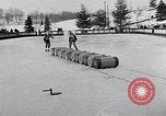 Image of World Barrel Jumping Contest on ice Liberty New York USA, 1952, second 48 stock footage video 65675034662
