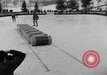 Image of World Barrel Jumping Contest on ice Liberty New York USA, 1952, second 53 stock footage video 65675034662