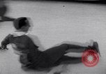 Image of World Barrel Jumping Contest on ice Liberty New York USA, 1952, second 55 stock footage video 65675034662