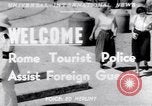 Image of Tourist Police Rome Italy, 1951, second 1 stock footage video 65675034668