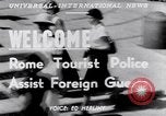 Image of Tourist Police Rome Italy, 1951, second 4 stock footage video 65675034668