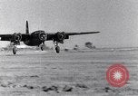 Image of B-26 bomber aircraft with battle damage Tunisia North Africa, 1943, second 6 stock footage video 65675034694