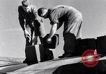 Image of B-26 bomber aircraft with battle damage Tunisia North Africa, 1943, second 23 stock footage video 65675034694