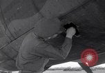 Image of B-26 bomber aircraft with battle damage Tunisia North Africa, 1943, second 34 stock footage video 65675034694