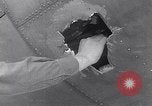 Image of B-26 bomber aircraft with battle damage Tunisia North Africa, 1943, second 44 stock footage video 65675034694