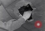 Image of B-26 bomber aircraft with battle damage Tunisia North Africa, 1943, second 46 stock footage video 65675034694