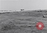 Image of Navy F-4U Corsair gear collapses during landing Okinawa Ryukyu Islands, 1945, second 29 stock footage video 65675034705