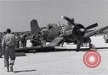 Image of Navy F-4U Corsair gear collapses during landing Okinawa Ryukyu Islands, 1945, second 34 stock footage video 65675034705