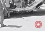 Image of Navy F-4U Corsair gear collapses during landing Okinawa Ryukyu Islands, 1945, second 42 stock footage video 65675034705