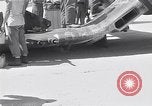 Image of Navy F-4U Corsair gear collapses during landing Okinawa Ryukyu Islands, 1945, second 43 stock footage video 65675034705