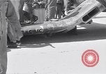 Image of Navy F-4U Corsair gear collapses during landing Okinawa Ryukyu Islands, 1945, second 44 stock footage video 65675034705