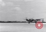 Image of P-38 aircraft of the 318th Fighter Group landing Okinawa Ryukyu Islands, 1945, second 26 stock footage video 65675034706