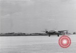 Image of P-38 aircraft of the 318th Fighter Group landing Okinawa Ryukyu Islands, 1945, second 46 stock footage video 65675034706
