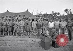 Image of U.S. Servicemen in Pacific War commemorate V-E Day  Okinawa Ryukyu Islands, 1945, second 6 stock footage video 65675034707