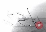 Image of battleships Pacific Theater, 1944, second 1 stock footage video 65675034731