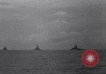 Image of battleships Pacific Theater, 1944, second 39 stock footage video 65675034731