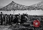 Image of U.S. Marine Battery firing 155mm howitzer Okinawa Ryukyu Islands, 1945, second 19 stock footage video 65675034734