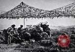 Image of U.S. Marine Battery firing 155mm howitzer Okinawa Ryukyu Islands, 1945, second 35 stock footage video 65675034734