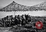 Image of U.S. Marine Battery firing 155mm howitzer Okinawa Ryukyu Islands, 1945, second 39 stock footage video 65675034734