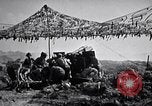 Image of U.S. Marine Battery firing 155mm howitzer Okinawa Ryukyu Islands, 1945, second 59 stock footage video 65675034734