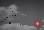Image of Kamikaze attacks on US warships during World War II Pacific Ocean, 1945, second 57 stock footage video 65675034753