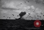 Image of Kamikaze aircraft attacks USS Saragora CV-3 Pacific Ocean, 1945, second 29 stock footage video 65675034754