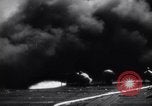 Image of Kamikaze aircraft attacks USS Saragora CV-3 Pacific Ocean, 1945, second 47 stock footage video 65675034754