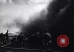 Image of Kamikaze aircraft attacks USS Saragora CV-3 Pacific Ocean, 1945, second 61 stock footage video 65675034754