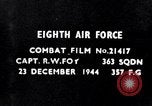 Image 8e Force aérienne Allemagne, 1944, de la seconde 5 séquences d'archives historiques vidéo 65675034792