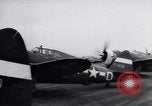 Standbild USAAF 56 Fighter Group P-47s Nehmen Sie auf einer Mission Southwold Suffolk England, 1943, aus Sekunde 8 historischem Filmmaterial Videoclip 65675034815