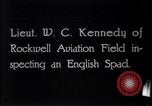 Image of U.S. fliers inspect airplanes on Air Memorial Day Hollywood California USA, 1919, second 1 stock footage video 65675034839