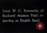 Image of U.S. fliers inspect airplanes on Air Memorial Day Hollywood California USA, 1919, second 7 stock footage video 65675034839