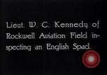 Image of U.S. fliers inspect airplanes on Air Memorial Day Hollywood California USA, 1919, second 8 stock footage video 65675034839