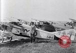 Image of U.S. fliers inspect airplanes on Air Memorial Day Hollywood California USA, 1919, second 18 stock footage video 65675034839