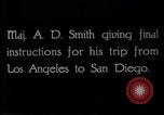 Image of Major A D Smith readies for flight from Los Angeles to San Diego Hollywood California USA, 1919, second 1 stock footage video 65675034843