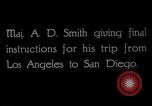 Image of Major A D Smith readies for flight from Los Angeles to San Diego Hollywood California USA, 1919, second 4 stock footage video 65675034843