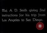 Image of Major A D Smith readies for flight from Los Angeles to San Diego Hollywood California USA, 1919, second 7 stock footage video 65675034843