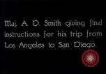 Image of Major A D Smith readies for flight from Los Angeles to San Diego Hollywood California USA, 1919, second 10 stock footage video 65675034843