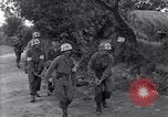 Image of wounded soldier of 8th Infantry Division Brest France, 1944, second 10 stock footage video 65675034896
